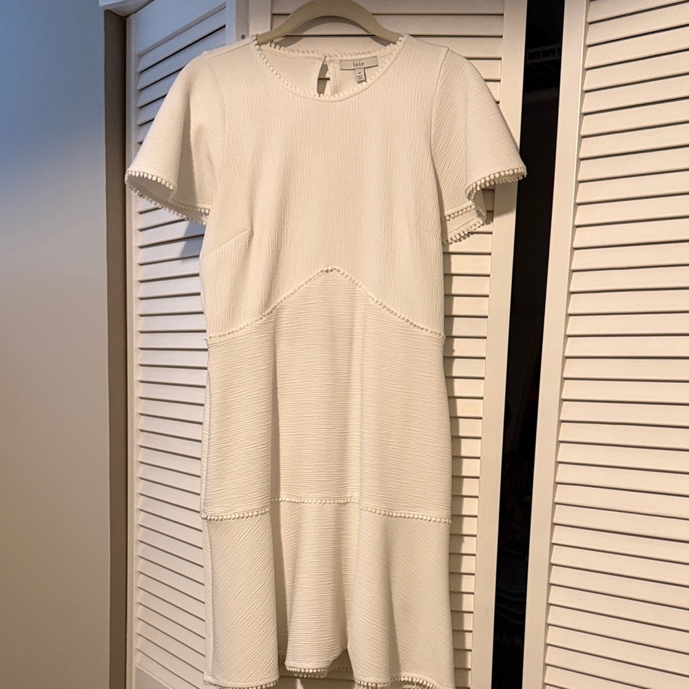 Joie Cream Textured Midi Dress